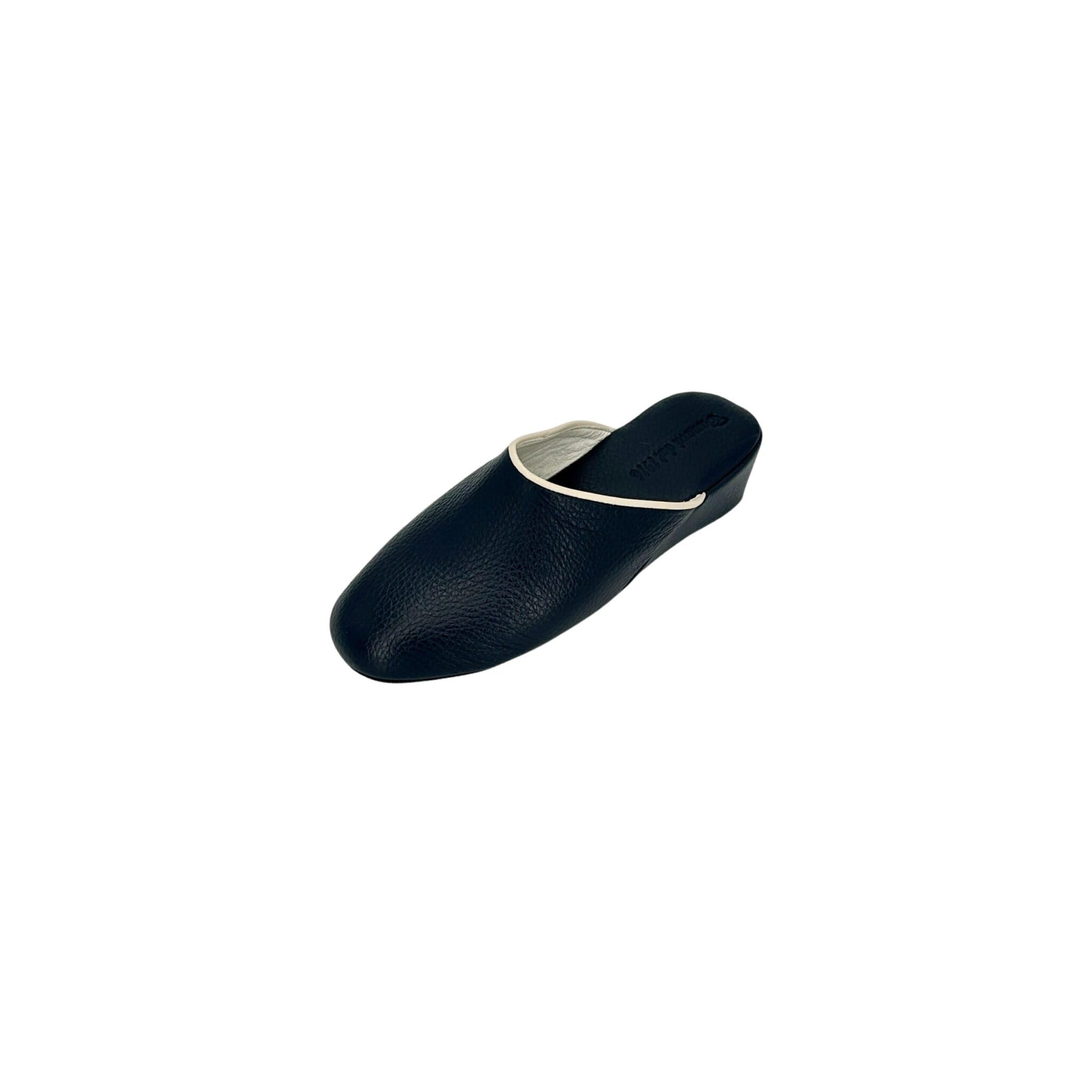 Ciabatta pantofola scendiletto in pelle bordeaux chiaro