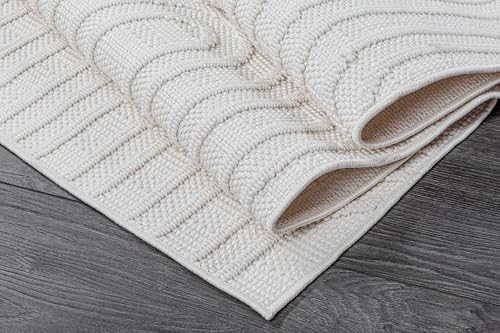 Tapete Beverly Rug micro loop blanco 84x60 pulgadas miniatura 7