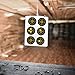 GearOZ Bull's-Eye Splatter Target Stickers, 3 Inch Reactive Shooting Paper Targets, 25 Sheets/Pack Adhesive Shooting Targets with Yellow Impact for Range BB Pellet Gun Airsoft Rifle Shooting Practice