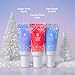 eos Holiday 24H Moisture Mini Super Balm Set, Sugar Plum Spritz, Candy Cane Swirl, Iced Sugar Cookie, Limited Edition Lip Care, Stocking Stuffers, 0.24 fl oz, 3-pack