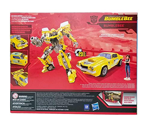 transformers studio series deluxe class rebekah's garage bumblebee with charlie exclusive figure