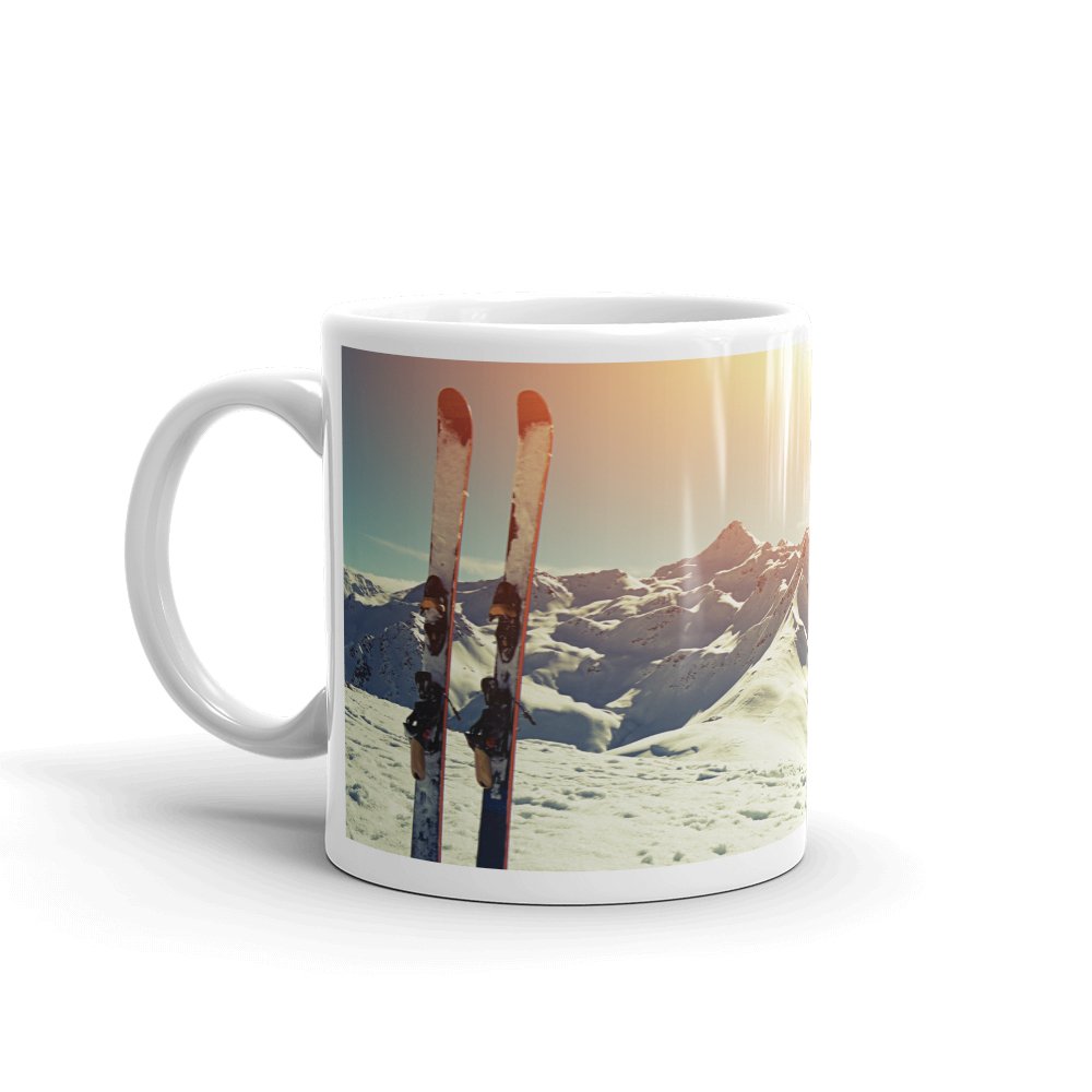 Dv Mugs Ltd Multi Mountains Skiing Ski Snow Scene 10Oz Coffee Tea Mug #8112