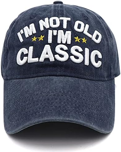 Funny Retirement or Birthday Gifts Hats for Men Women,I'm Not Old Classic Baseball Cap Gag Gifts for Dad Grandpa Old Man Senior Citizen