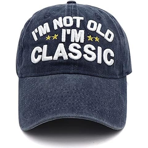 Funny Retirement or Birthday Gifts Hats for Men Women,I'm Not Old Classic Baseball Cap Gag Gifts for Dad Grandpa Old Man Senior Citizen Cover