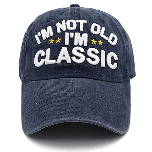 Funny Retirement or Birthday Gifts Hats for Men Women,I'm Not Old Classic Baseball Cap Gag...