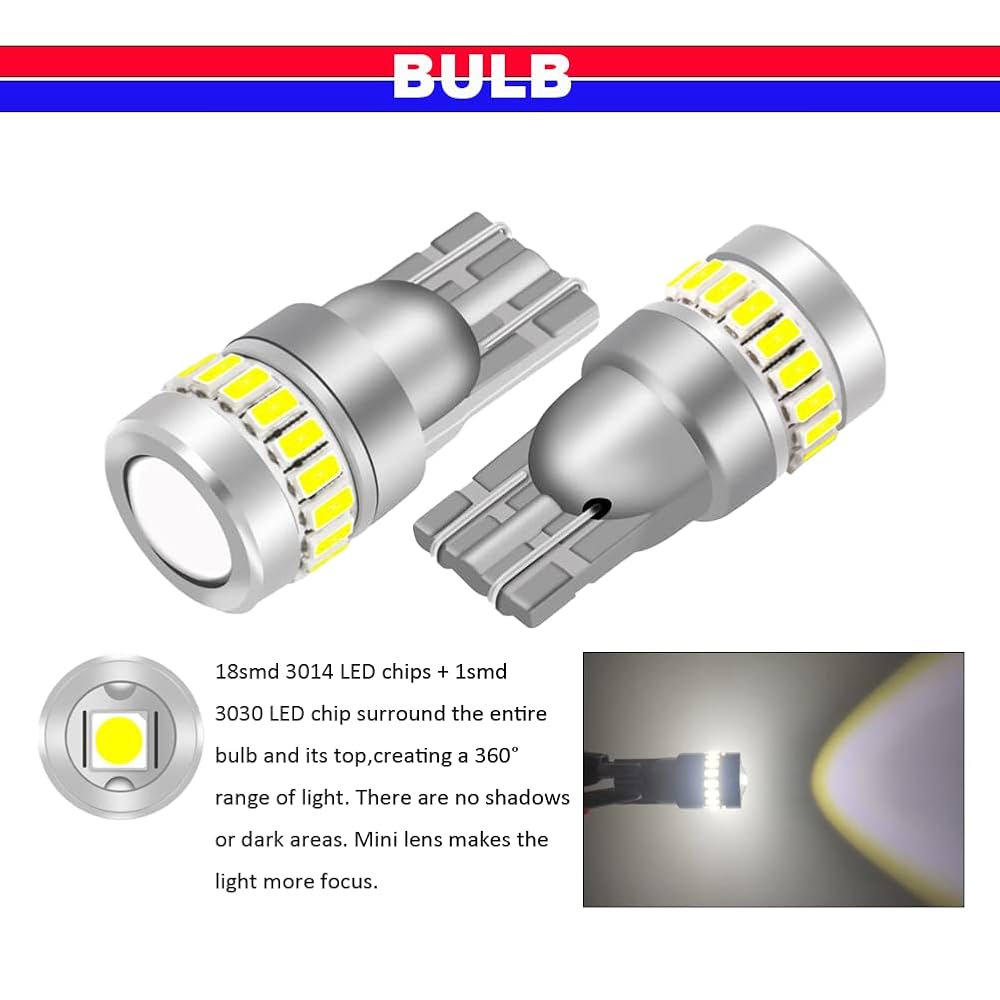 Beilan T10 Led Car Light Bulbs W5w 501 Canbus White | Desertcart