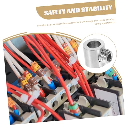 VINTORKY 10 Pcs Trava de cabo de aço clipe de cabo para corrimão prendedor de clipe de cabo de metal