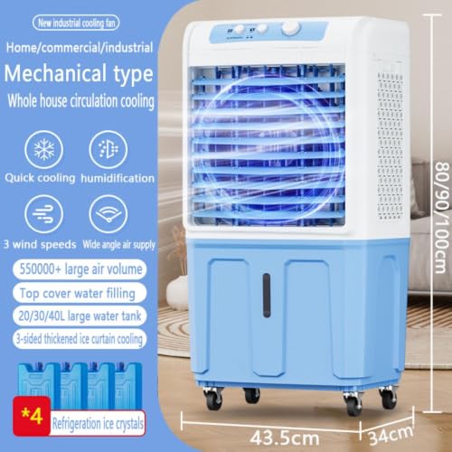 Aire acondicionado portátil evaporativo de 80 cm para enfriar espacios grandes 3