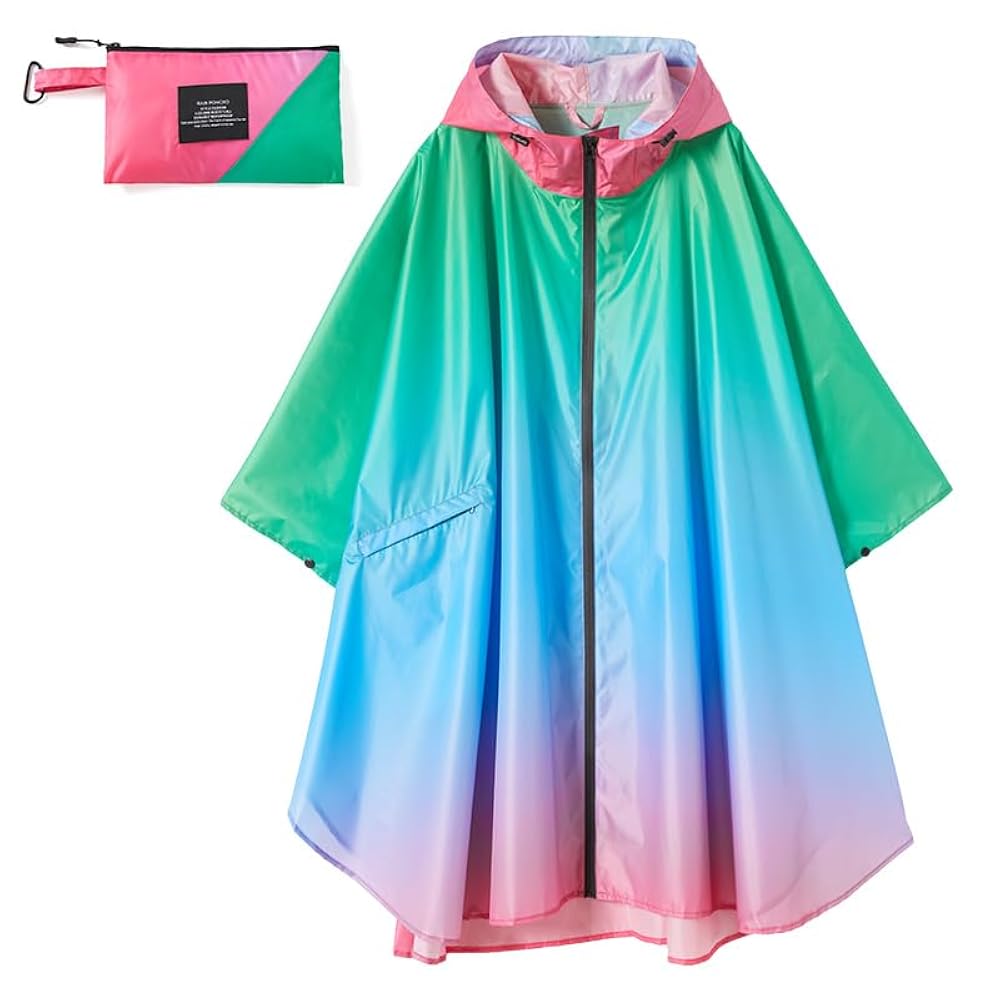 ジャケット・アウター REVERSIBLE COLOR PONCHO COAT Maxi Puffer Jacket, Cyberpunk Asymmetrical Jacket, Plus Size