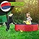 Stabiler Hundepool | Planschbecken für Hunde | Faltbarer Pool mit Ablassventil | rutschfeste Badewanne | Bällebad Kinder | Bälle Bad inkl. Badebürste & Reparaturset - Dog Pool 160x30 (Red)