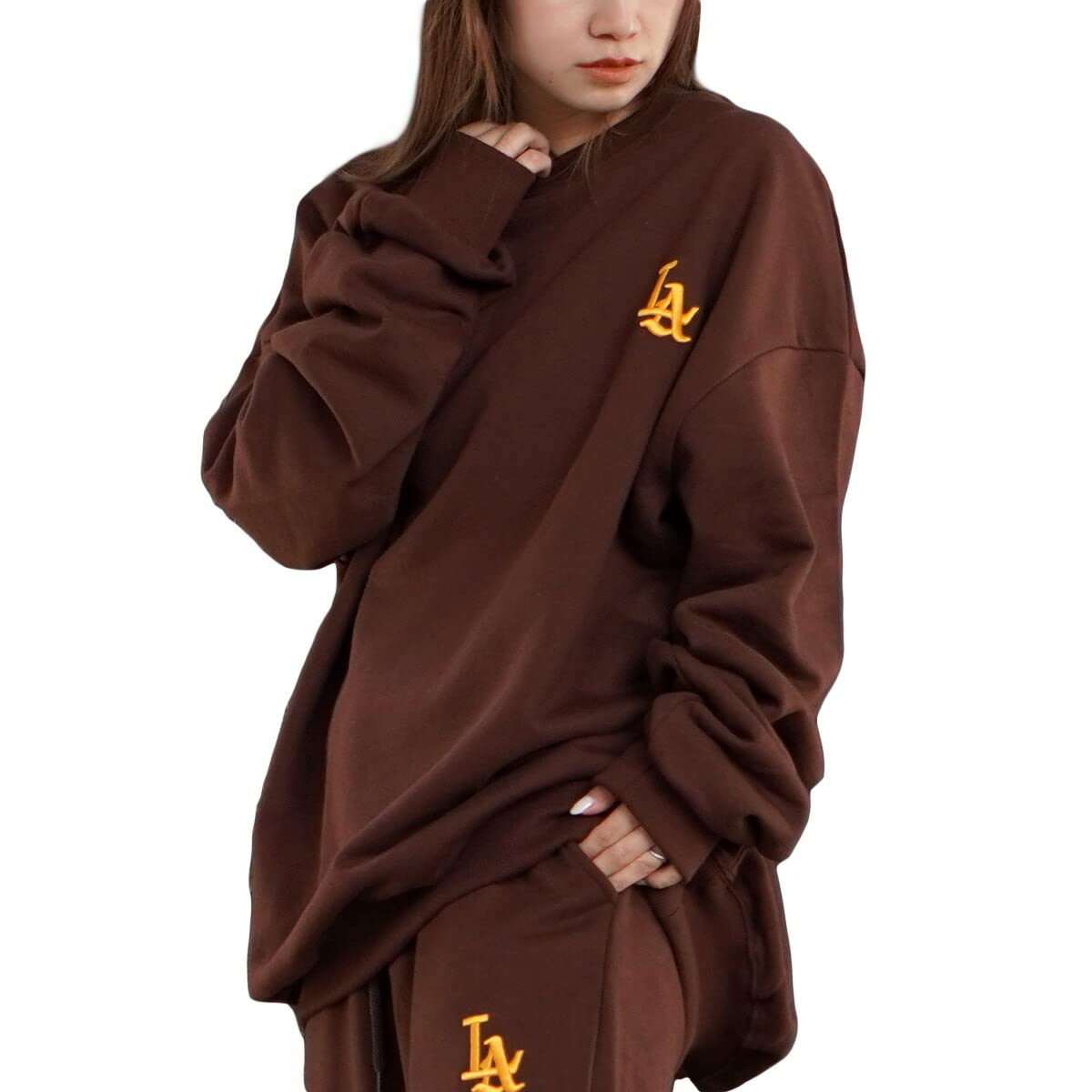 新品未使用 ADANOLA オーバーサイズ スウェットトップス 大きいサイズ ワンフォークロージング 1111clothing オーバーサイズ