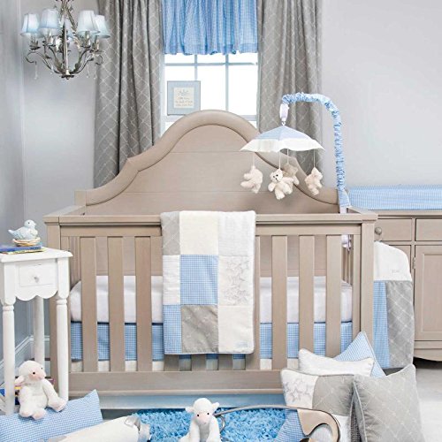 Blue And Gray Baby Boy/Girl Neutral 3Pc Moon And Star