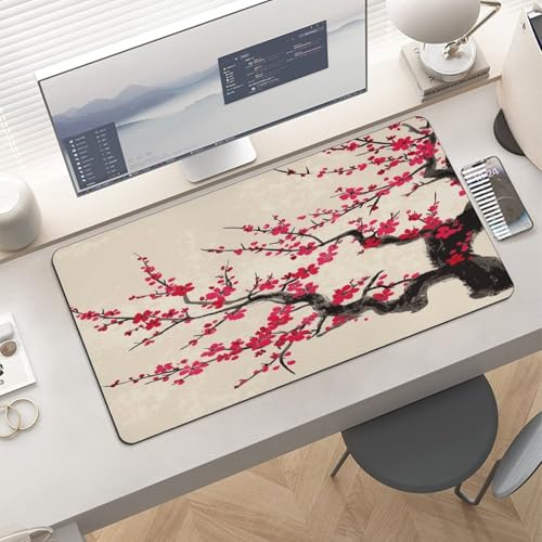 Mouse Pad Grande Floral Japonés 60 x 30 cm Goma Antideslizante miniatura 6