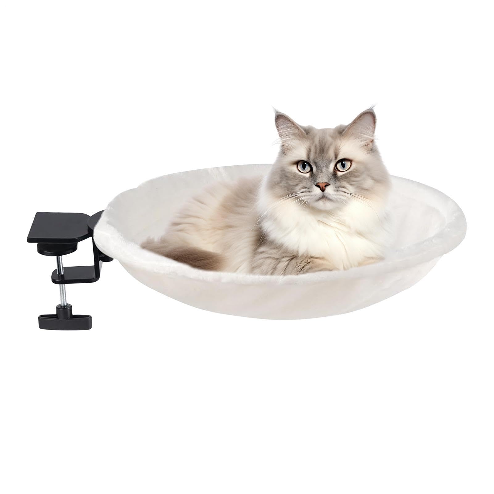 Cuccia da scrivania per gatti Accogliente Ergonomico Lavabile Antiscivolo | Comoda amaca per gattino Ergonomico rotante antiscivolo cuccia dei gatti da su davanzale camera soggiorno
