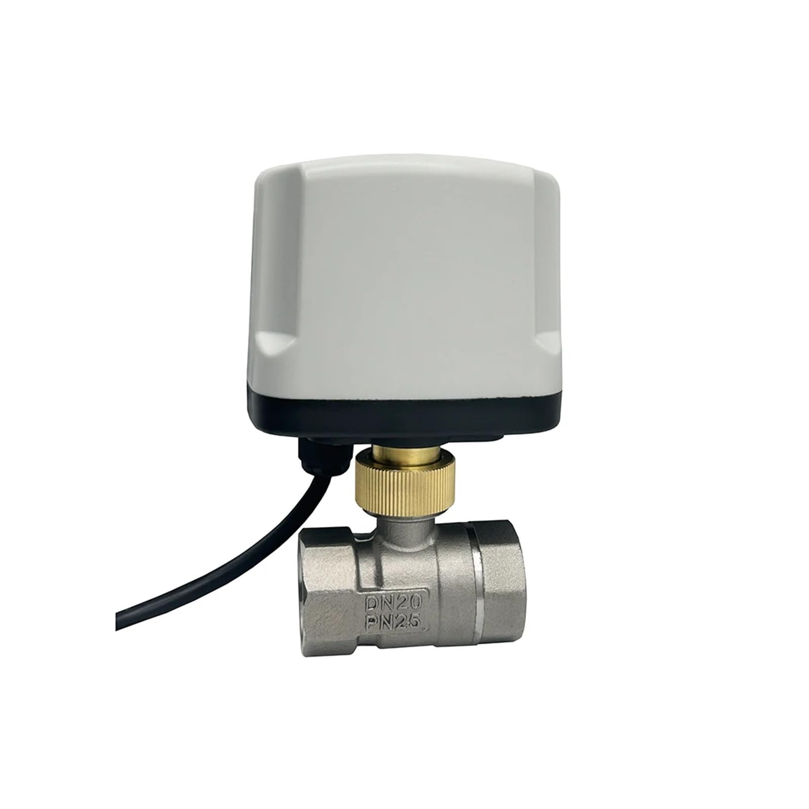 QRUYHBAJU 3/4" IP65 Two Way Waterproof Motorized Ball Valve Stainless Steel Electric Ball Valve(DC12-CR04)