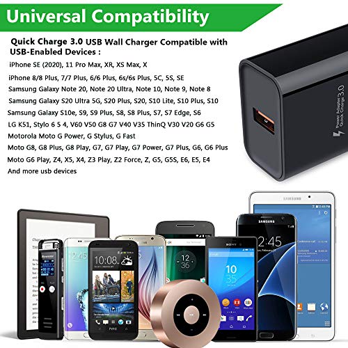 Andhot K8FRC-01 18W Usb Charger 3A Quick Charge 3.0 Wall Charger Plug Ac Power Adapter Fast Charging Block thumb #4