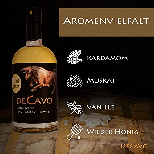 DeCavo Deutscher Whisky Single Malt 47,3% | 0,5 L | fassgelagert in Höhlen | 3 Jahre alt | mit Noten von Orange, Apfel… – Bild 5