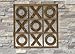 HomeRoots English Chestnut Rustic XL Magnetized Tic Tac Toe Hanging Game