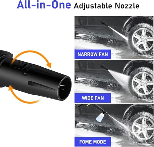 Image of Fieldstar Professional Pressure Washer Gun Combo - Compatible with JPT, STARQ, RESQTECH and More | Includes 8M High-Pressure Hose | Heavy-Duty Spray for Car, Home & Outdoor Cleaning