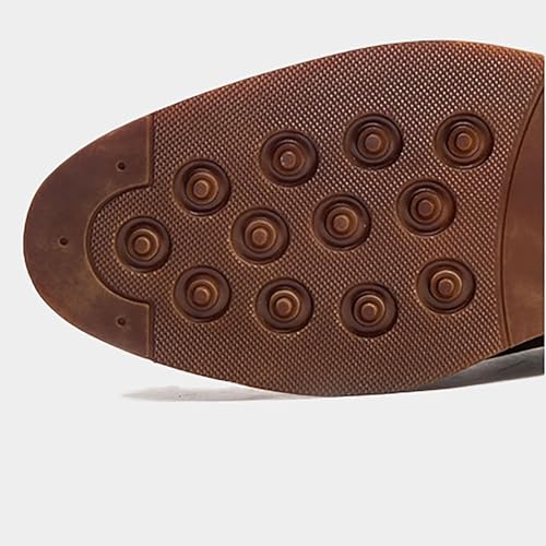 Men's Genuine Leather Shoes Non-Slip Rubber Sole Classic Cushioned Design for Business, Wedding, Casual & Outdoor Wear2