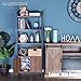 ALPHA HOME 5-Tier Bookshelf Industrial Bookcase Tall Book Shelf Storage Organizer and Display Rack for Living Room, Bedroom and Office