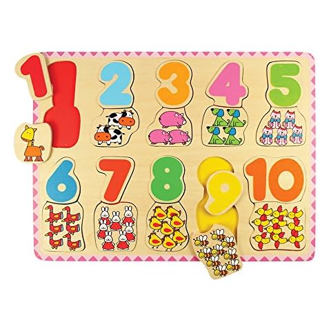 Bigjigs Toys Number and Colour Matching Puzzle Cover