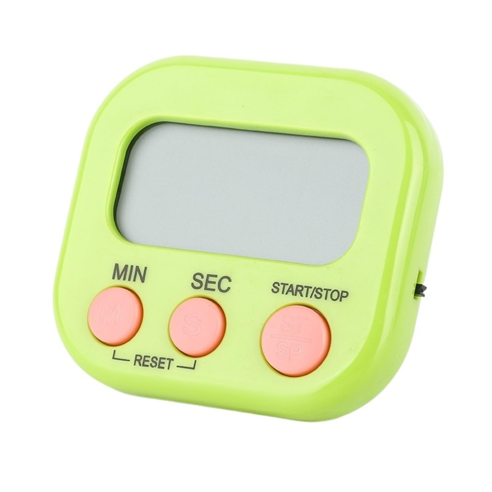 Multi-Function LCD Timer Kitchen Baking Large-Screen Digital Reminder Household Positive Countdown Electronic Stopwatch Reliable Efficient(Green)