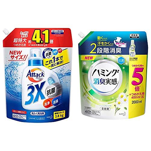 [セット買い]デカラクサイズ アタック3X 超特大 詰め替え