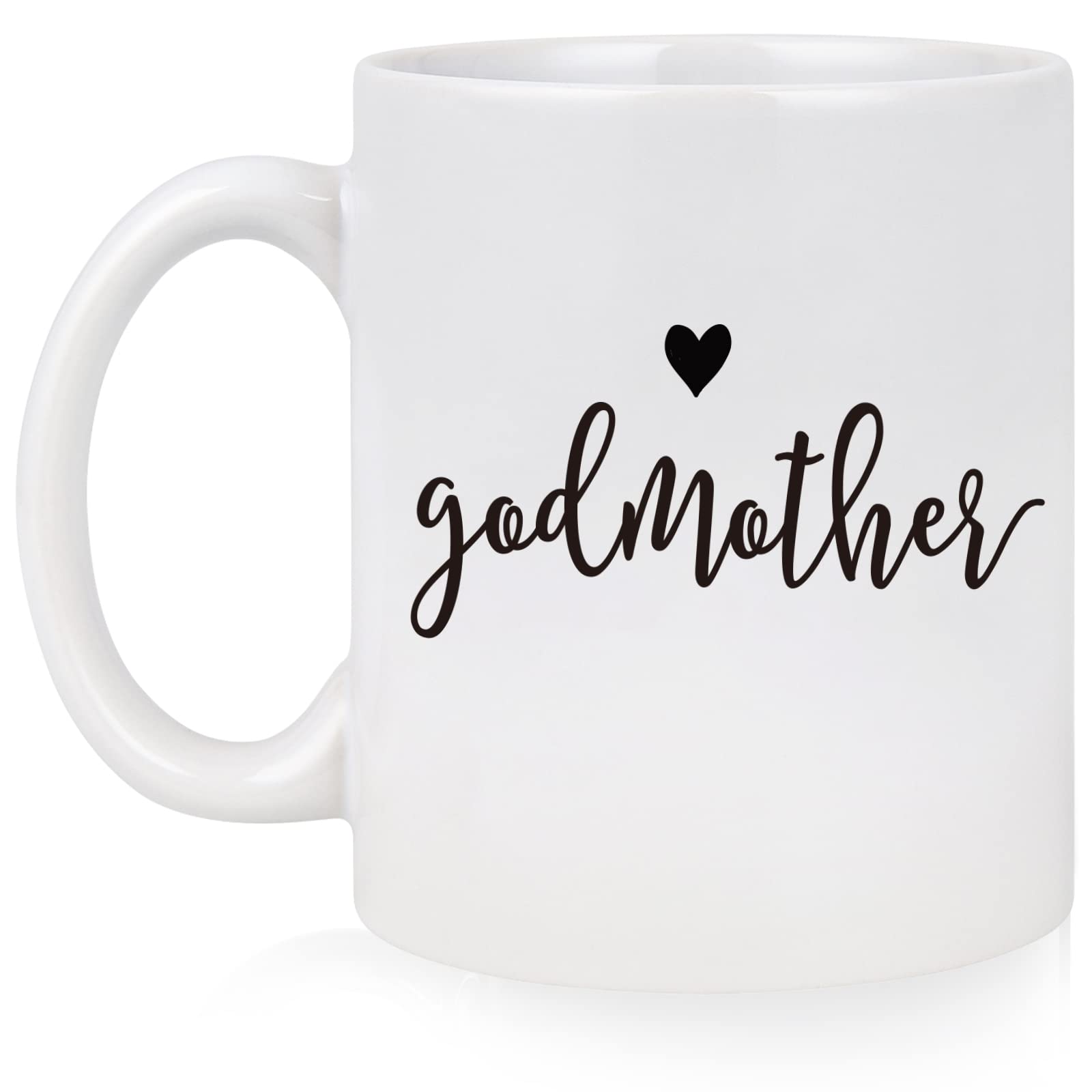 Godmother Coffee Mug - Godmother Gifts for women - Christmas Mothers Day Birthday Gift for Godmom from Goddaughter Godson Godchild - Godmother Proposal Announcement Baptism Keepsake Gift 11 Oz White