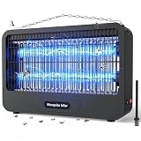 Insektenvernichter Elektrisch, Mückenlampe 20W 3500V Fliegenfalle Elektrisch, Doppelseitiges Hochspannungsgitter Elektrischer Insektenvernichter & Mosquito Killer Für Innenräume, Terrasse, Garten