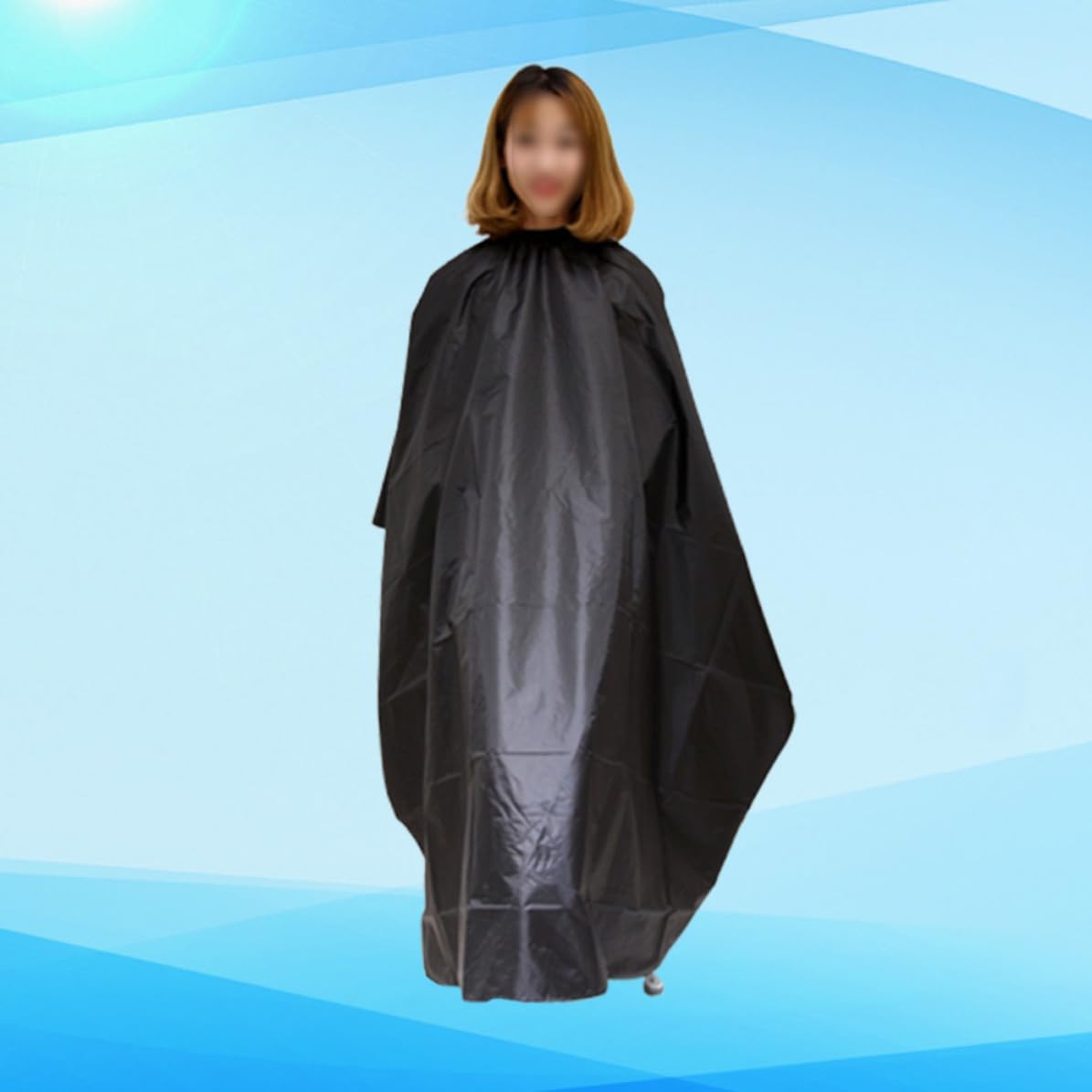 Ciieeo Waterproof Haircut Cape for Perming and Hair Dyeing, Black Polyester Hairdressing Cloth with Comfortable Fit and Dry Cleaned Material, Suitable for Adults at Home Random Color
