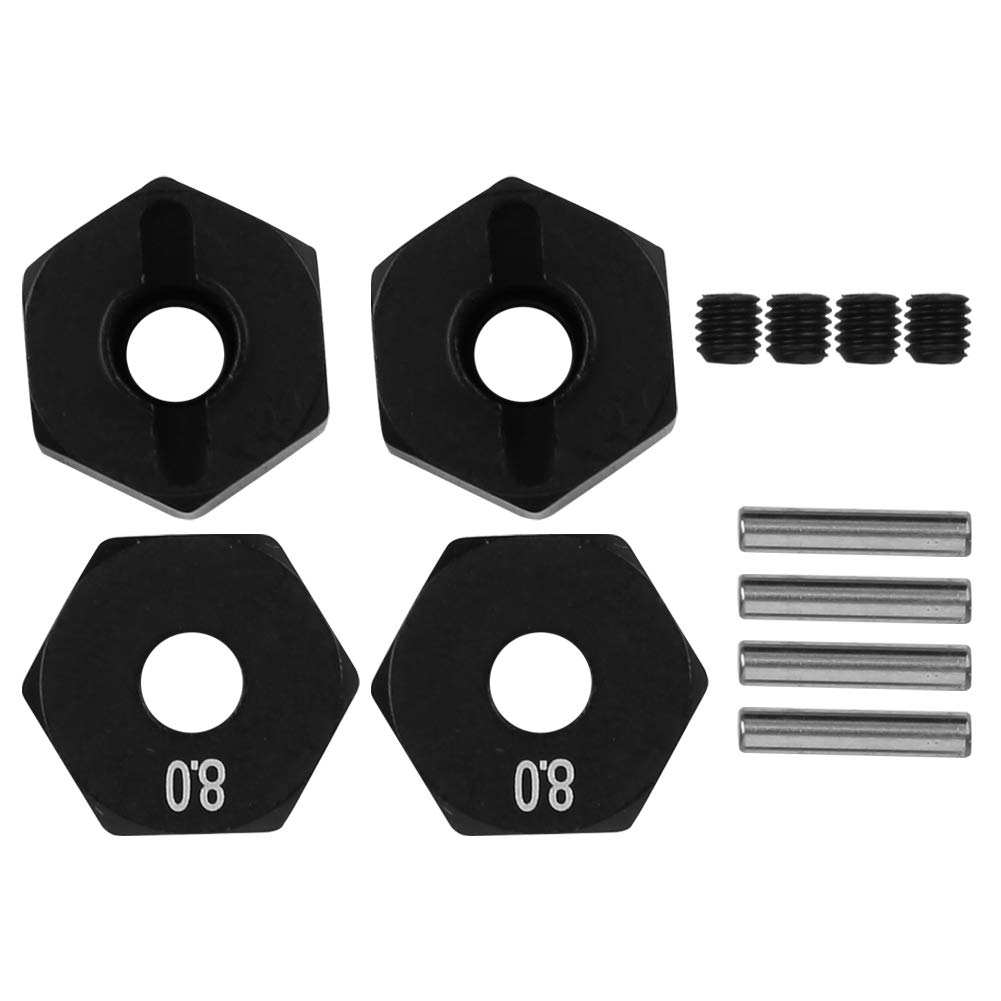 Yctze Ruota Hex Hub Rc Rimorchio Ruota Hex Hub Upgrade Parte Accessori Fit Per Scx10 90046 90047 Rr10 Rcwler Distanziali Ruote 1/10 (8,0 mm)