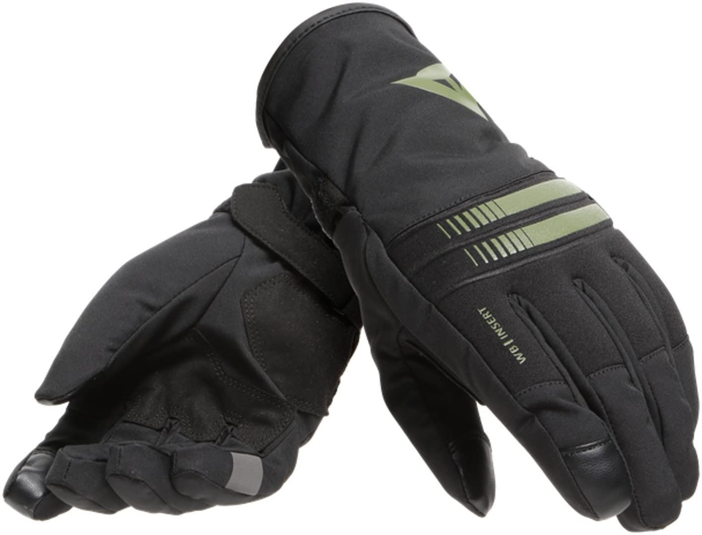 Dainese Plaza 3 Lady D-Dry Gloves, Guantes Moto Transpirables Verano, Mujer, Negro/Bronze-Green, XXS