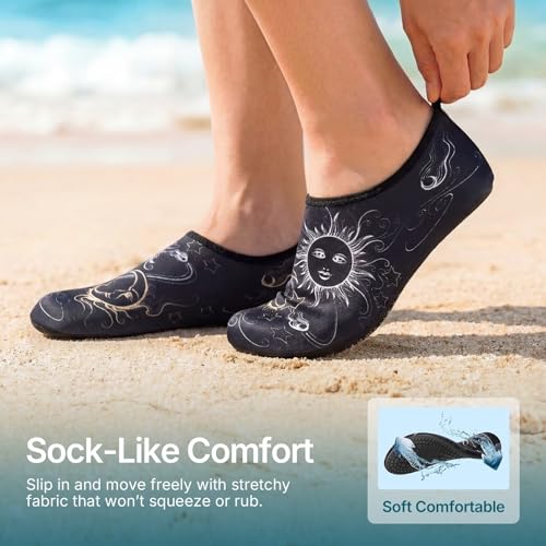 Image of Water Shoes for Women Men Quick-Dry Aqua Socks Swim Beach Outfits Barefoot Yoga Exercise Wear Sport Accessories Pool Camping Must Haves River Hiking Adult Youth Size