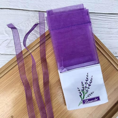 20 bolsas de lavado vacío con flores de lavanda secas miniatura 4
