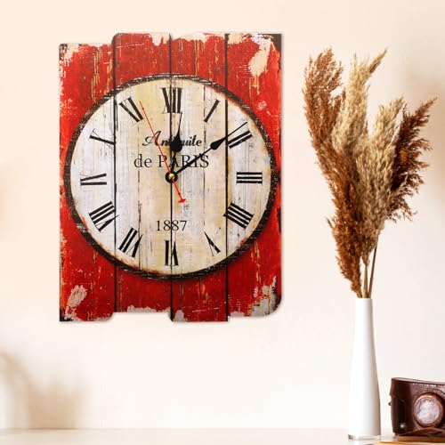 Horloge murale vintage pour décoration rustique de pub et club créatif