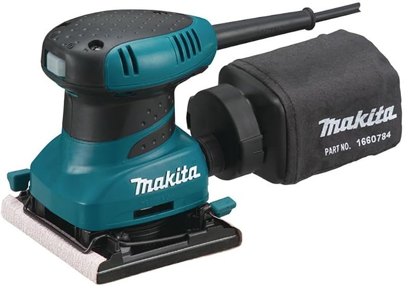Lijadora de acabado de láminas Makita BO4556 de 1/4 pulg.