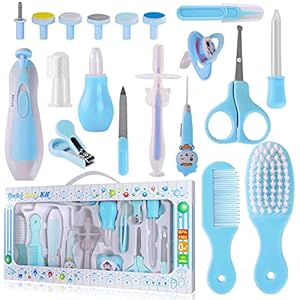Babypflegeset, RoseFlower 20 teilige Baby Pflegeset Erstausstattung für Neugeborene – Babywanne Baby Grooming Kit Kinderbetreuungsset für Neugeborene Säugling Kleinkinder Gesundheitswesen & Pflege