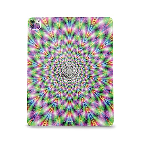 Image of MightySkins Carbon Fiber Skin Compatible with Apple iPad Pro 12.9 inch M2 6th Gen (2022) Full Wrap Kit - Hypnosis | Protective, Durable Textured Carbon Fiber Finish | Easy to Apply | Made in The USA