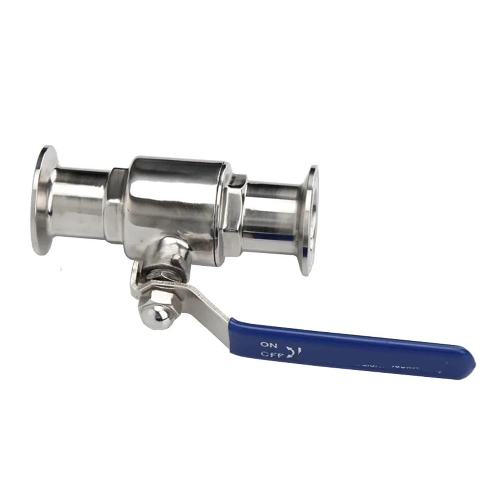 Válvula de bola sanitaria 32mm evita fugas y contaminación con virola tri-clamp acero 304 1P