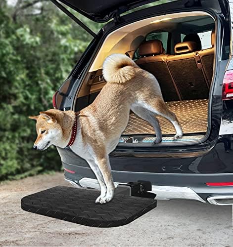 Dog Car Ramps Steps with Nonslip Surface Help Your Senior Dog Get in & Out of Trucks Cars and SUV Supports Pets up to 300 lb No Tools Needed Easy to Install on for Travel Essential Pet Gear