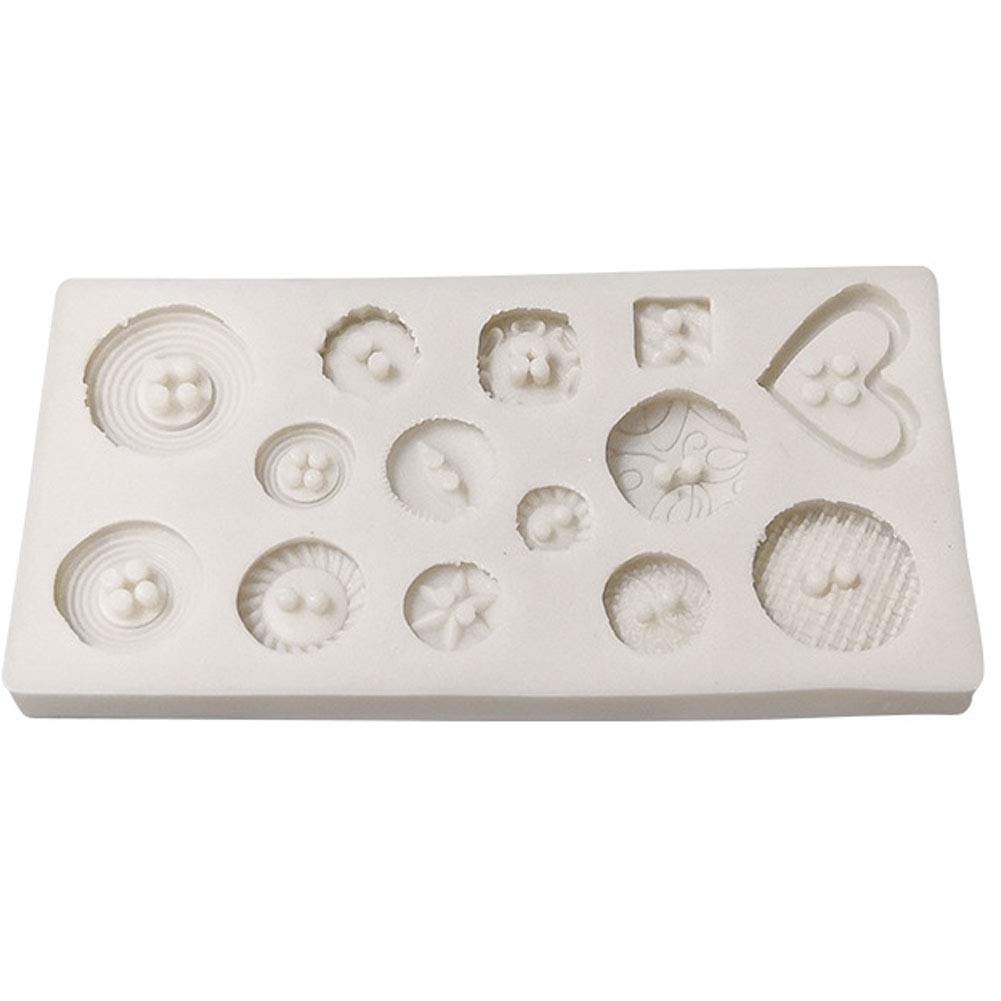 Casecover Button Shapes Diy Fondant Cake Silicone Mould Chocolate Cookie Ice Silicone Mold Candy Mold Cake Baking Decorating Tools 1 Pc