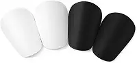 4 mini caneleiras de futebol extras, 8 x 5 cm, confortáveis, pequenas, pequenas, caneleiras de futebol para jovens e adultos, equipamento de proteção para meninos, meninas, mulheres e homens (preto