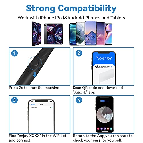 Otoscopio Digitale Wifi Endoscopio 3.6mm USB