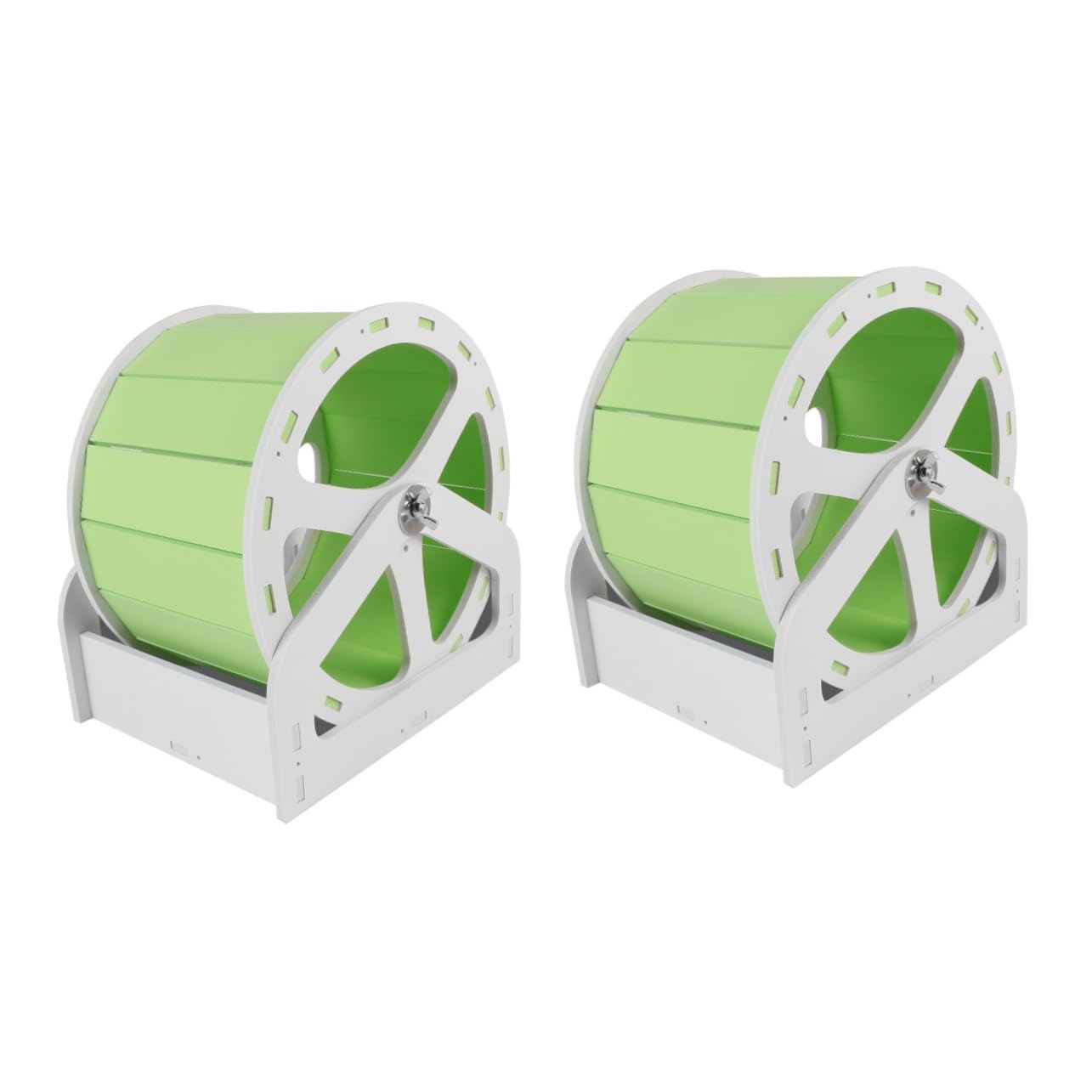 VANZACK 2 Pcs Hamster Cage Toys for Guinea Pet Carrier Pet Exercise Wheel Pet Running Cage Hamster Running on Wheel Mice Wheel Silent Rat Wheel Pet Cage for Hamster Board