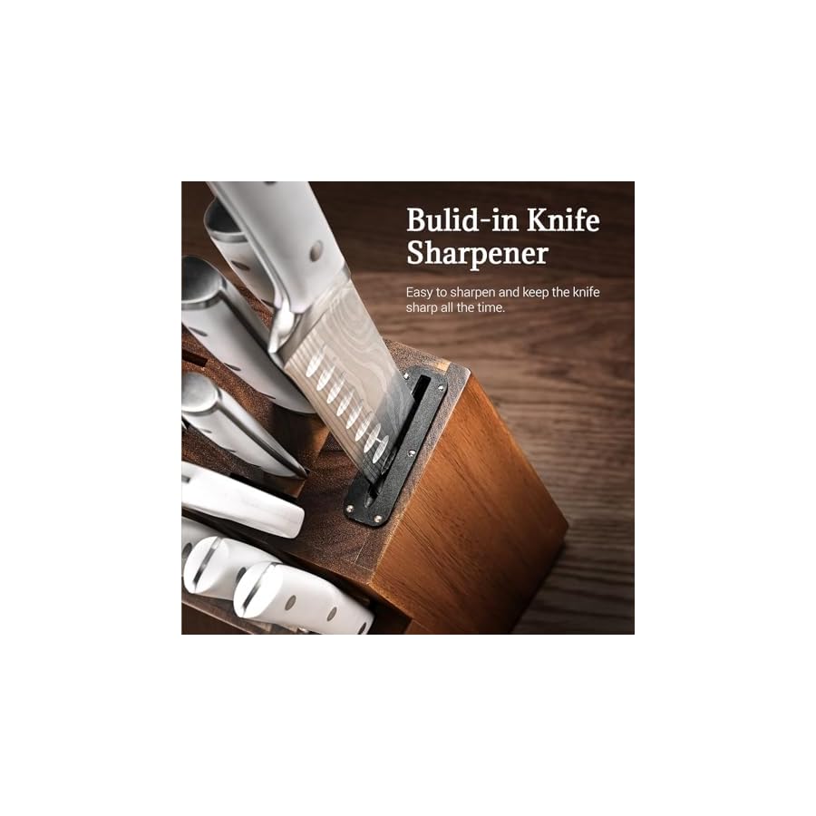 Knife-SetEmojoy-18-Pcs-Kitchen-Knife-Set-with-Wooden-Block-Luxurious-Knife-Block-Set-High-Carbon-German-Stainless-Steel-Knives-Set-for-Kitchen-with-Sharpener Knife Set,Emojoy 18 Pcs Kitchen Knife Set with Wooden Block, Luxurious Knife Block Set High Carbon German Stainless Steel Knives Set for Kitchen with Sharpener