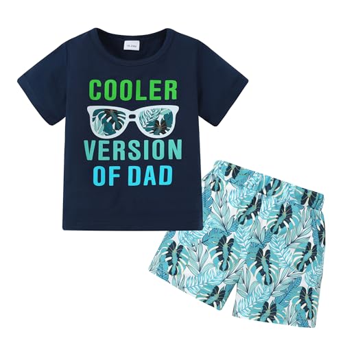 Image of YUEMION Toddler Baby Boy Summer Outfit 1-5T Baby Boy Clothes Short Sleeve T-Shirts Top + Shorts 2Pcs Boy Clothing Casual Set