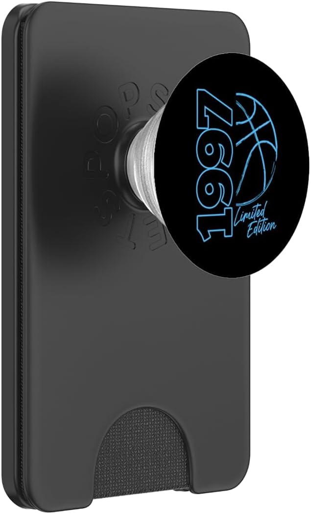 Retro 1997 Limited Edition 90s Style Basketball Birth Year PopSockets PopWallet for MagSafe