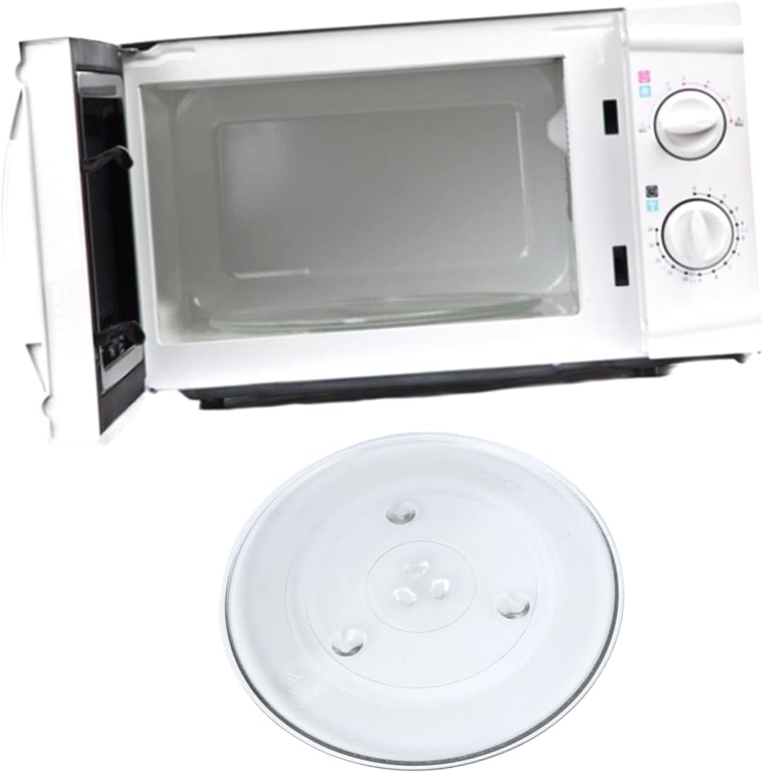 Microwave Glass Turntable Plate Replacement for House Microwaves Strong Material Easy to Clean