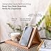 Wooden Triangle Book Stand & Reading Valet – Book Rest with Cup, Phone, Glasses & Pen Holder – Thumb Book Page Holder - Nightstand Book Holder & Gift for Book Lovers, Readers & Bibliophiles